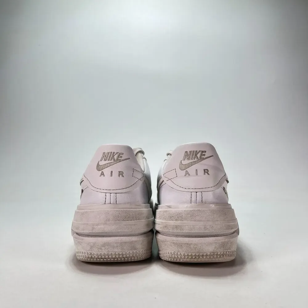 Nike Air Force 1 PLT.AF.ORM Triple White Casual Sneakers DJ9946-100 Womens Sz 8